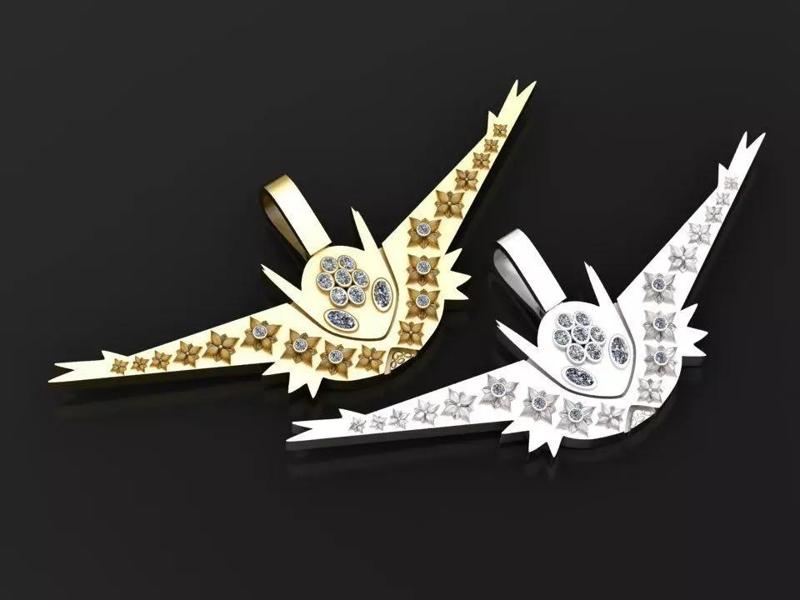 MOISSANITE Ninja Fighter Iced Out Pendant