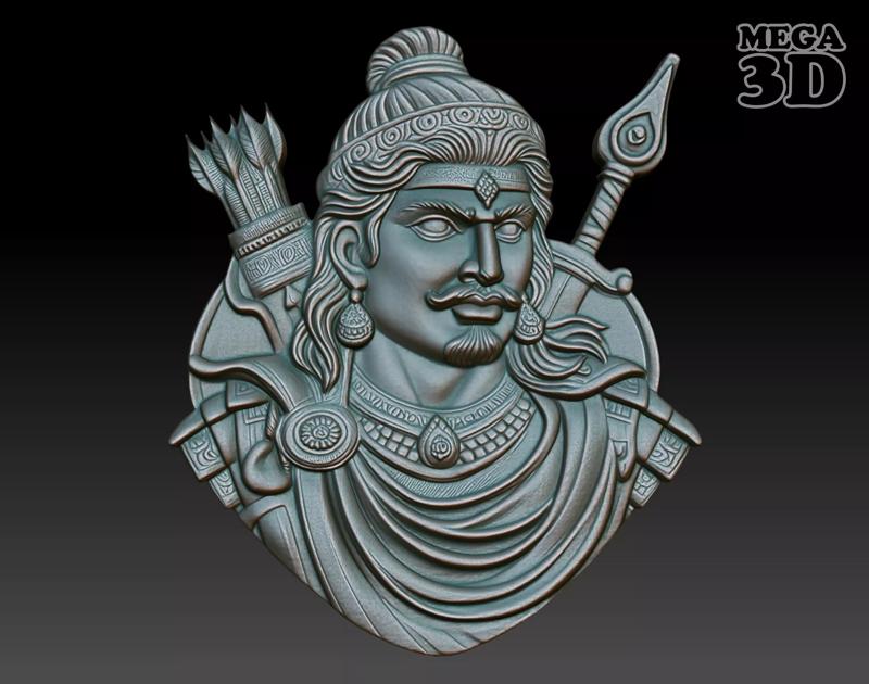 Indian Warrior basrelief 06 240901
