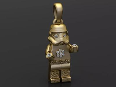 gold pendant  3D printable model