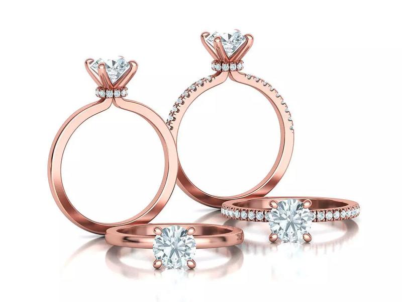 1ct Engagement Solitaire Promise Rings Collection