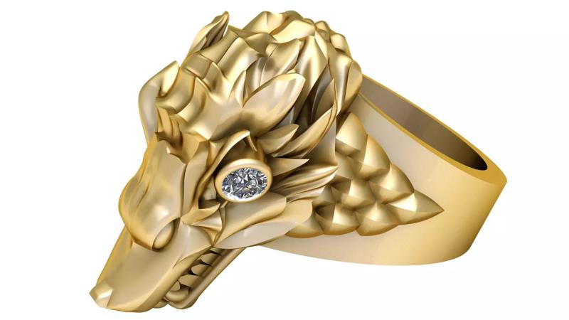 skull ring  PANDANT 3D PRINTABLE MODAL