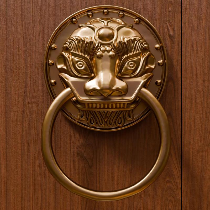 Chinese Style Beast Head Door Knocker 4 - High Poly 3D Model