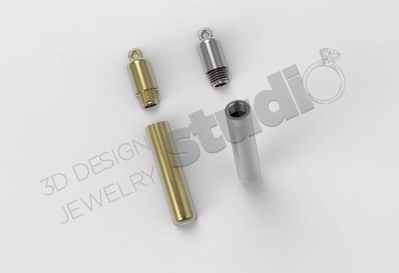 Urn Ash Chamber pendant 3d model