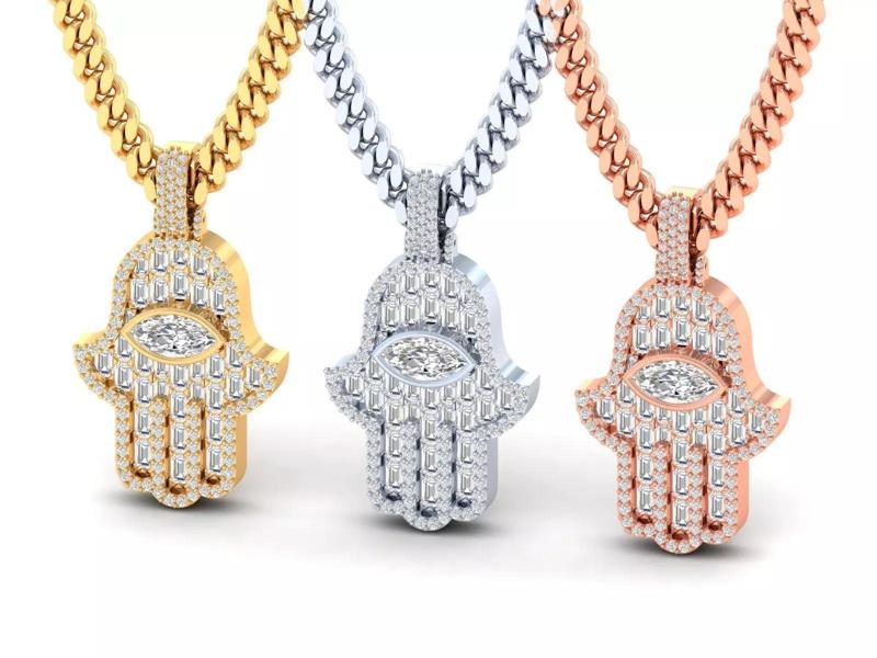 Hamsa Hand Pendant