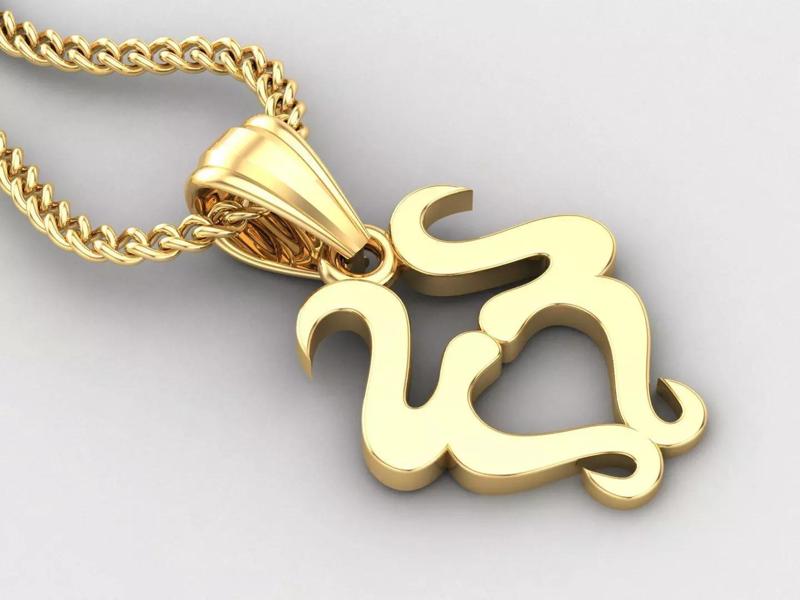 Taurus Light Gold Pendant Version 5