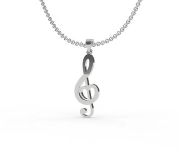 Treble Clef Pendant Music Note