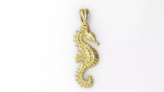 SUMMERTIME SEAHORSE PENDANT NECKLACE JEWELRY CHARM