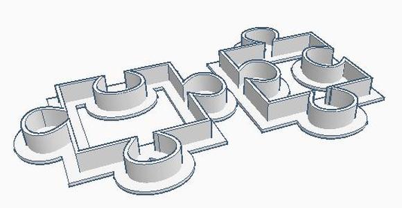 cortadores para doces quebra-cabeça