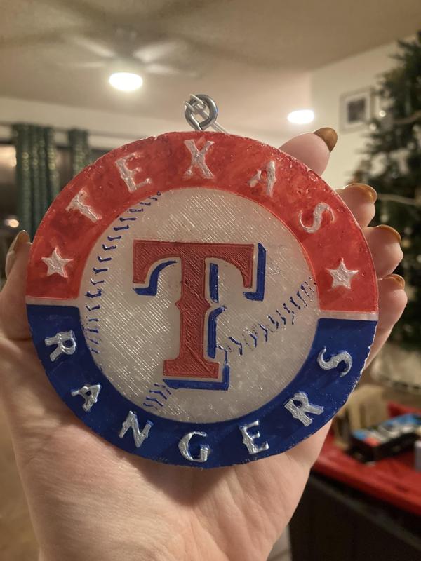 Texas Rangers Baseball Freshie Mold - 3D Model Mold Box for Silicone Freshie Moulds