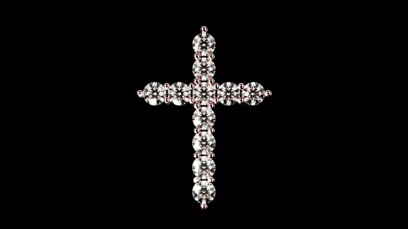 Tiffany Cross Pendant
