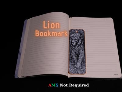 Ornamental Lion Bookmark