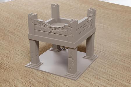 Abandoned Concrete Frame - Zona Alfa Miniature Wargaming Terrain