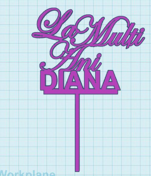 La Multi Ani Diana - Happy Birthday Diana in Romanian