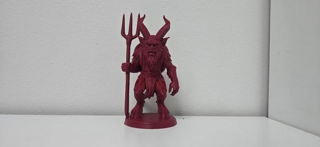 Halloween Hellfire Krampus – Red Demon with Trident