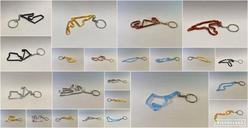 31 FORMULA 1 KEYRING MODELS - 31 F1 TRACKS (2018-2022)