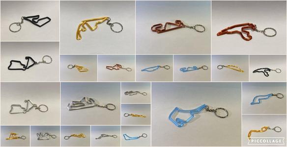 31 FORMULA 1 KEYRING MODELS - 31 F1 TRACKS (2018-2022)