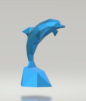 Dolphin on a stand decor