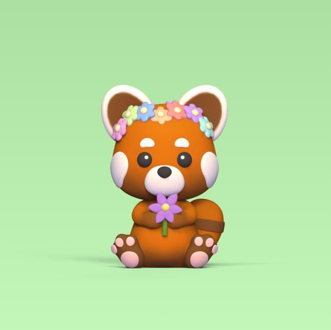 Red Panda Flower