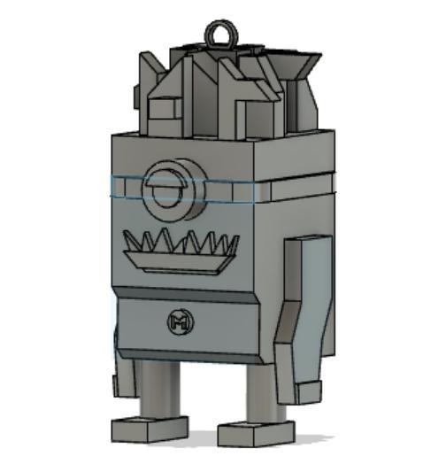 cute purple key ring