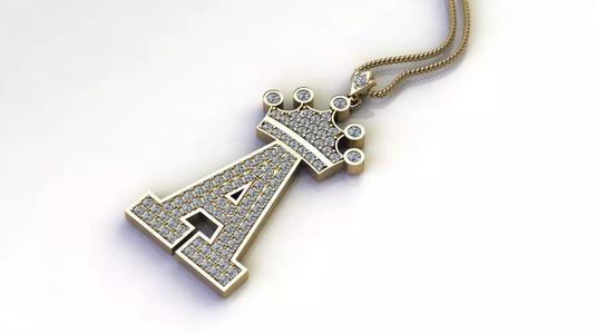 A Letter Pendant