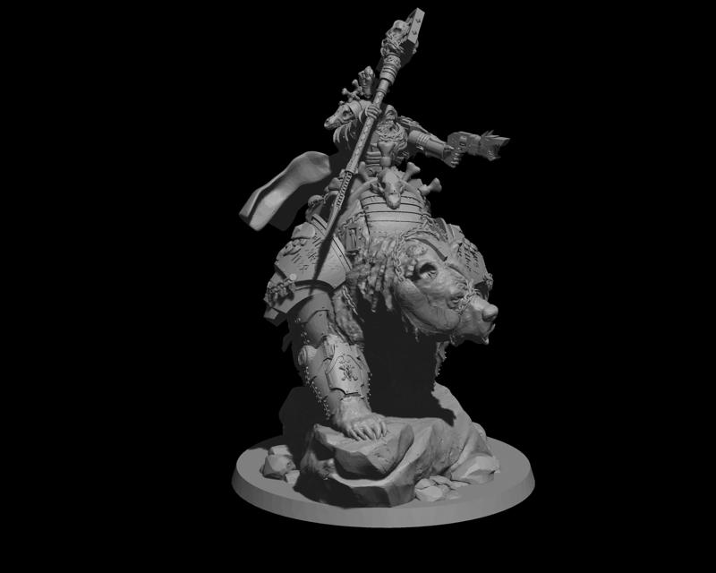 Runic Stormcaller - Mounted on Bear