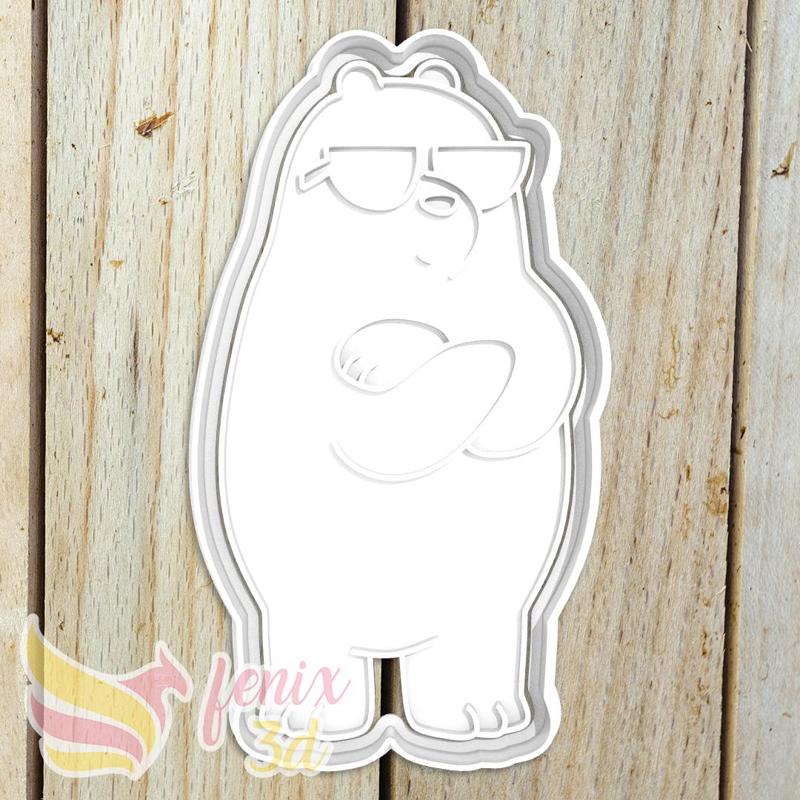 Cookie Cutter Outrageous Polar Bears with Dark Glasses