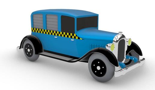 TinTin Chicago Taxi Car
