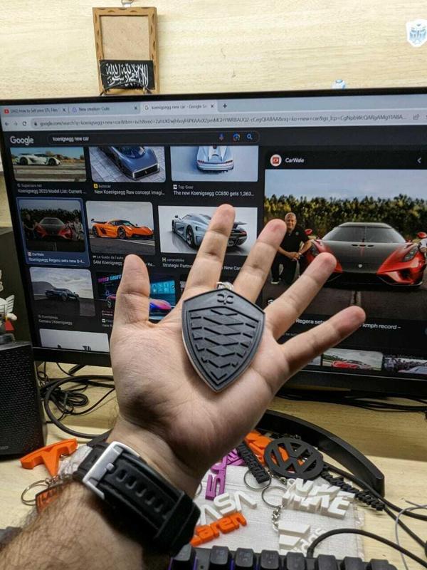 Automobile logo keychain Koenigsegg Logo