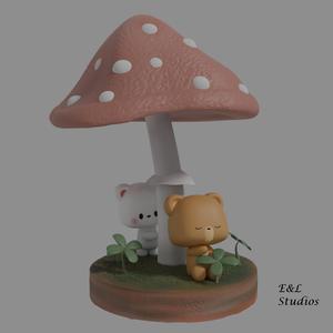 Milk and Mocha Bear Mushroom