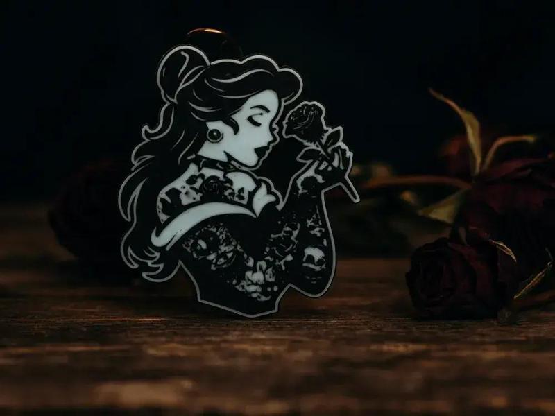 BELLE keychain, THE BEAUTY AND THE BEAST