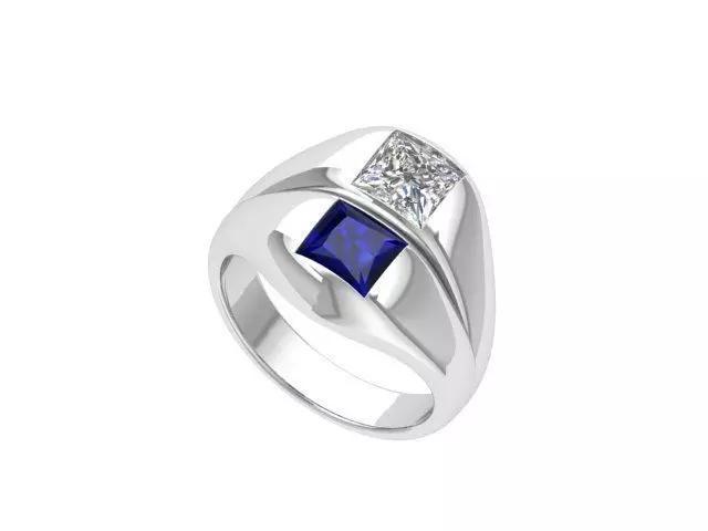 Solitair 2 Stone Ring