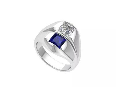 Solitair 2 Stone Ring