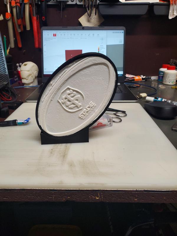 Litho rugby ball Stade Toulousain
