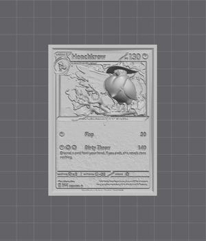 Honchkrow 3D Pop Up Card - Pokémon Fan Art STL | Ideal for FDM/Resin