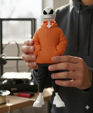 Jack Skellington Streetwear | 3D Printable Urban Style Collectible Doll