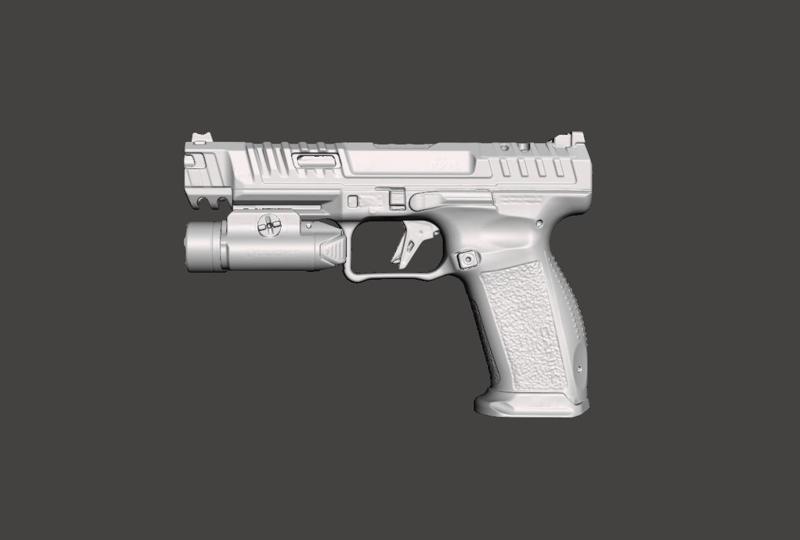 Canik Rival Olight PL3 Valkyrie Real Size 3D Gun Mold