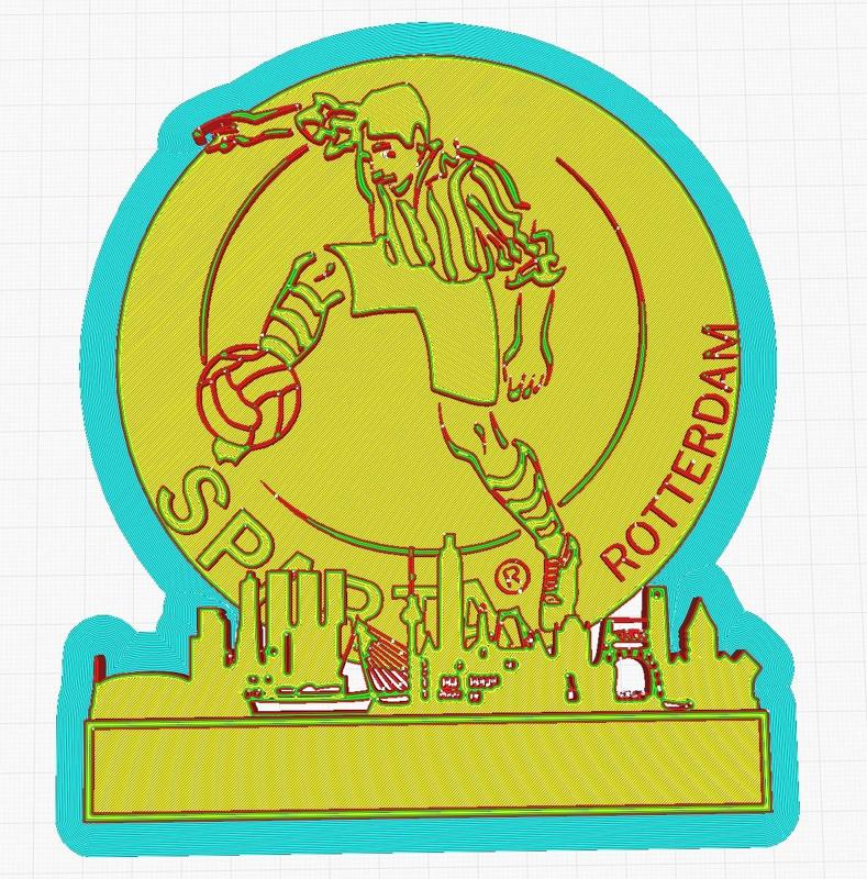 Skyline Rotterdam with Sparta FC Rotterdam