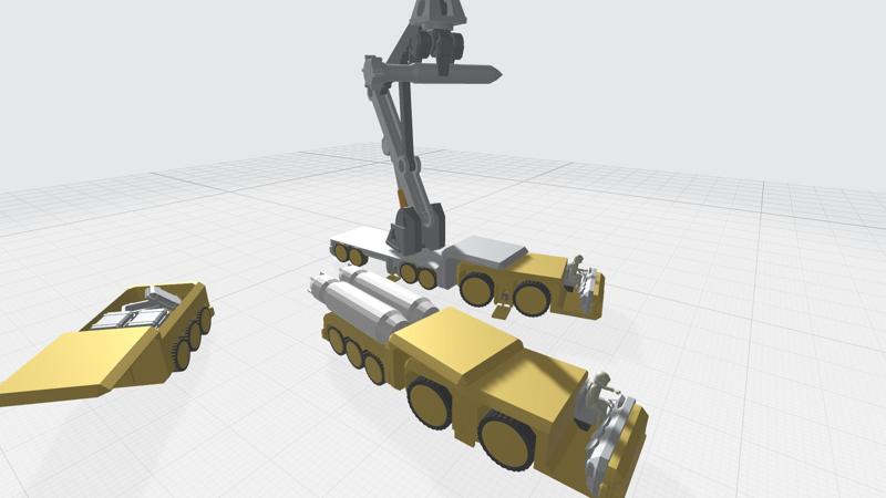 -MHBV01C- Mecha Hangar Bay Vehicles set 013D print Files