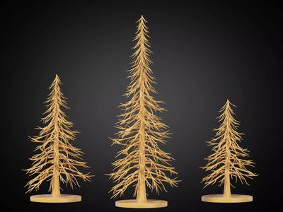 Stylized Christmas Tree Set 12