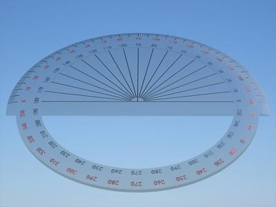 Circle Angle Ruler 3D Drawing Model