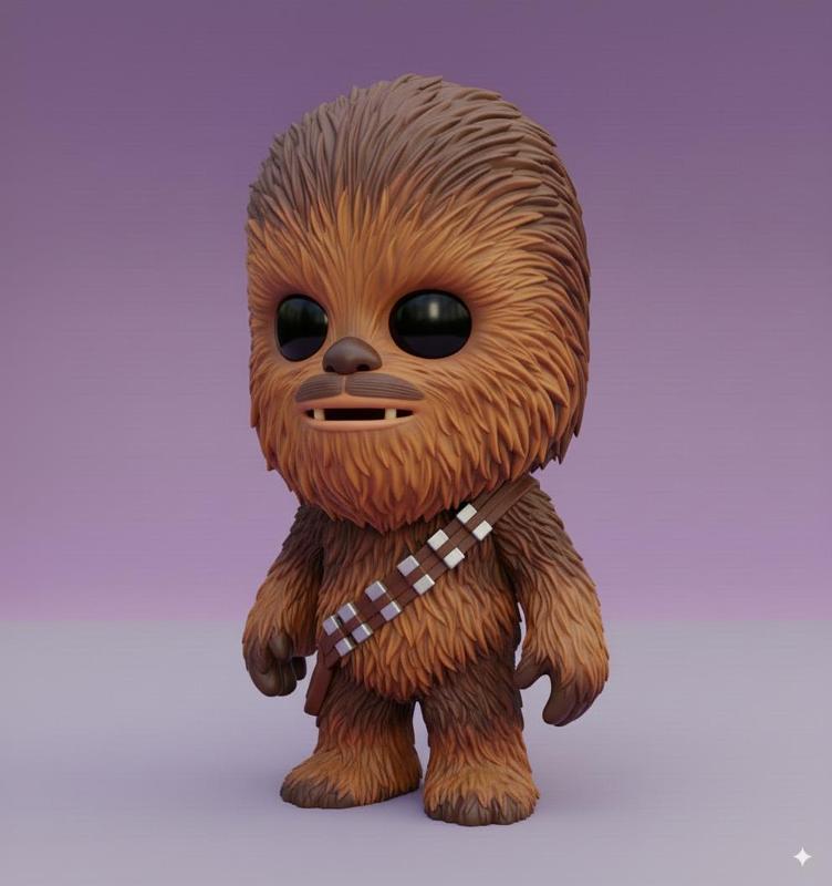 Chewbacca Kawaii - Collectible 3D Figure