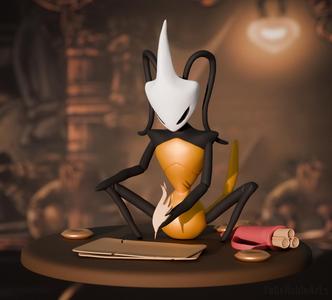 Shakra with the maps - Hollow Knight: Silksong figure