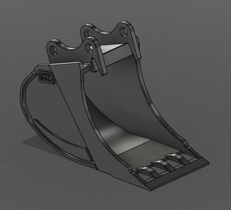 Backhoe bucket narrow with cutting edge CX 1/14