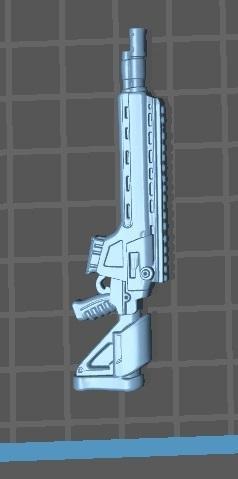1/12 gi joe classified style rifle/weapon fortnite
