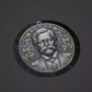 Wilhelm Conrad Rontgen Medallion