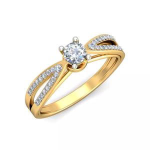Elegant Ladies Gold Diamond Engagement Ring