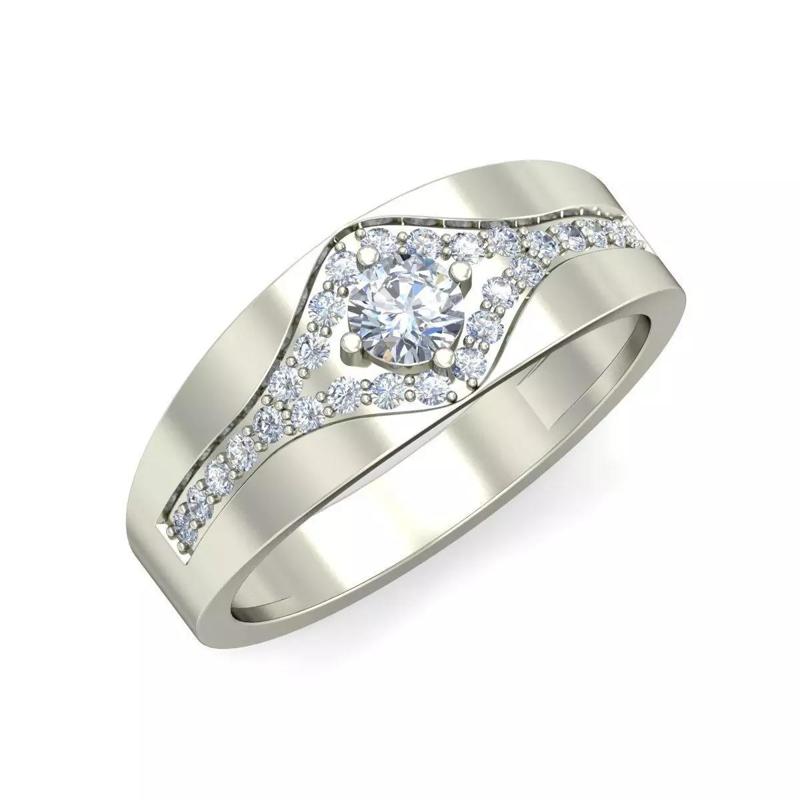Elegant Platinum Wedding Band