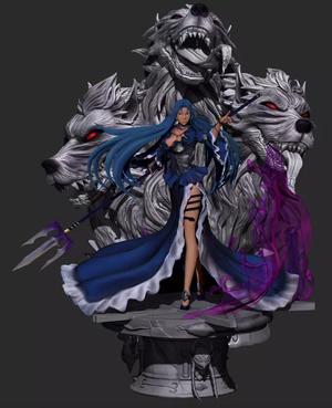 Pandora and Cerberus - Saint Seiya