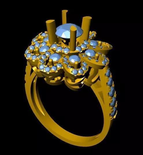 DiamondRing gold ring with diamonds