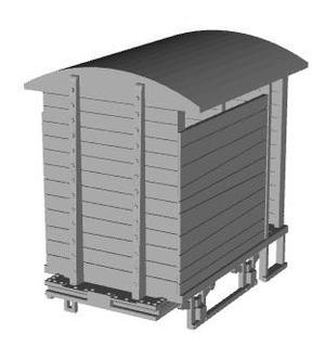 RAF Calshot narrow gauge railway Officer wagon 1/43 scale